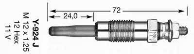 NGK 7906 Kızdırma Bujısı A0001598301