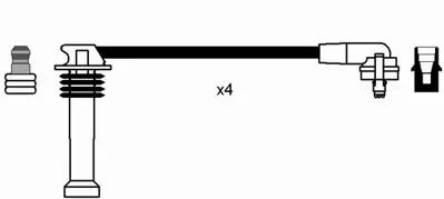 NGK 0641 Bujı Kablosu Mondeo Escort Fıesta 1,6 / 1,8 / 2,0 16v (93>00) 1012436 1063615 1202513 1034836 1034940 1059773 A950X12280LB A970X12280LA 1006346 1006347