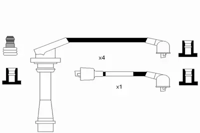 NGK 0348 Rc-Ed1201 Ateşleme Kablosu 1990187183000