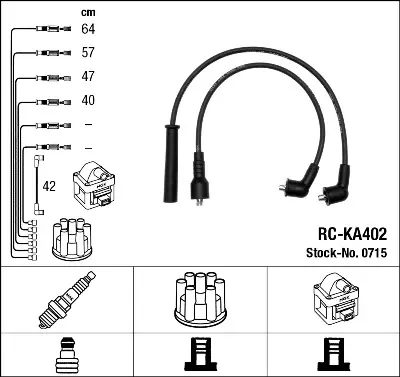 NGK 0715 Rc-Ka402 Ateşleme Kablosu 