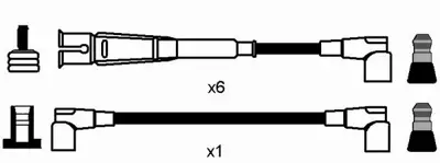 NGK 0744 Ateşleme Kablosu Seti 