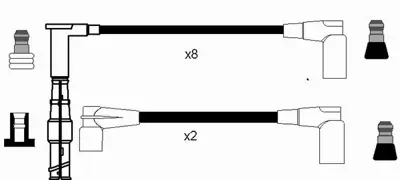 NGK 0747 Ateşleme Kablosu Seti 