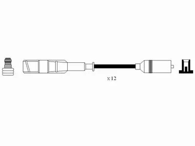 NGK 0758 Bujı Kablosu Takım (M112, 12'Lı) W202 97>00 W203 00>07 W210 96>02 W220 98>05 W163 98>02 A1121500718