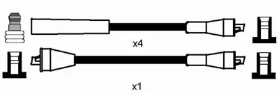 NGK 0772  kablo Seti - Opel - T 275 B 90113025