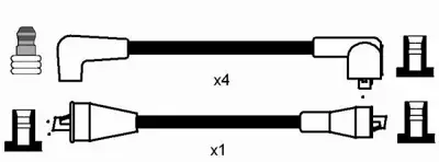 NGK 0876 Bujı Kablo Seti Rovwr 
