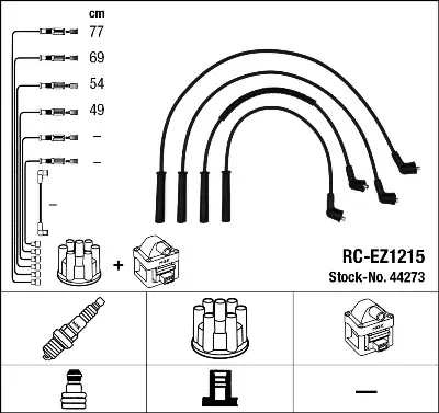 NGK 44273 Rc-Ez1215 Ateşleme Kablosu B31R18140