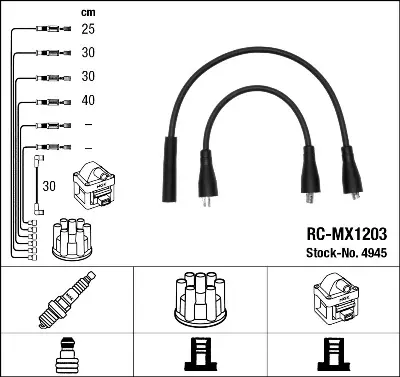 NGK 4945 Rc-Mx1203 Ateşleme Kablosu 