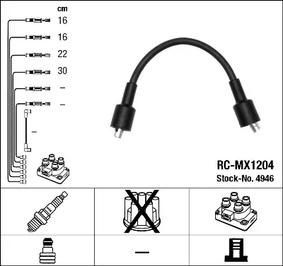 NGK 4946 Rc-Mx1204 Ateşleme Kablosu 