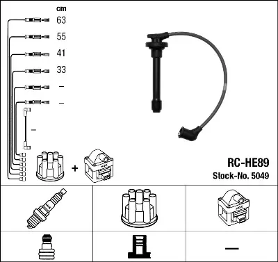 NGK 5049 Rc-He89 Ateşleme Kablosu 32700PCB003