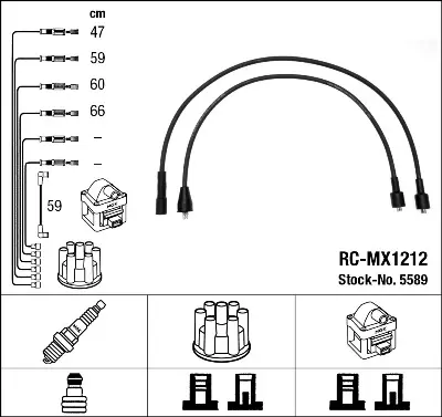 NGK 5589 Rc-Mx1212 Ateşleme Kablosu 