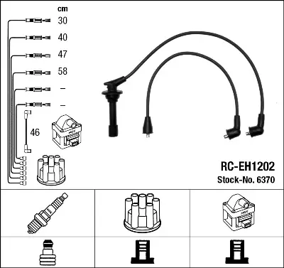 NGK 6370 Rc-Eh1202 Ateşleme Kablosu 32722PK2620