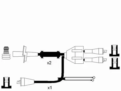 NGK 6969 Bujı Kablosu Seti 