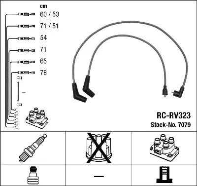 NGK 7079 Bujı Kablosu Seti 