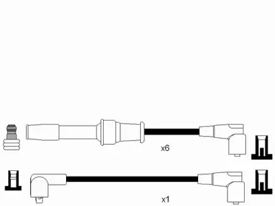 NGK 7111 Bujı Kablosu Seti 96066677
