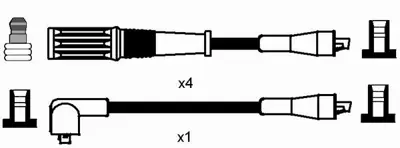 NGK 7206 Bujı Kablo Seti 