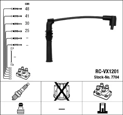 NGK 7704 Ateşleme Kablosu Seti 