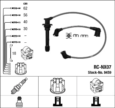 NGK 9459 Rc-Nx07 Ateşleme Kablosu 2245089J26