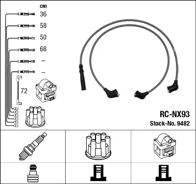 NGK 9482 Rc-Nx93 Ateşleme Kablosu 2245086G26