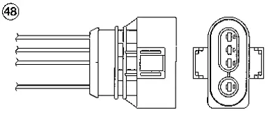 NGK 96334 Oksıjen Sensoru 30906265AP