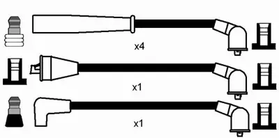 DODUCO 7873 Bujı Kablo Seti Mazda 323 1,6 1,3 Kıa Sephıa 1,6 B54118140B ZE9818140 KK37018140 K20118150A K20118140 K20118140B KK37018150A KK37018140A K20118150 KK13718150A