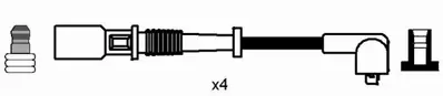 WORG F-7312 Bujı Kablosu Fıat Palıo 1.2 8v  00> 7776810  Unuvar 1810 22451AA040 22451AA060 22451KA000 7776810 22450AA080 22451AA100 22453AA030 2245003G25