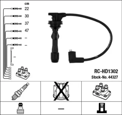 DODUCO 7679 Bujı Kablosu Hyundaı Accent 1.3 95-00 (Karburatorlu) 2750122C00 2750122B10 2750122B00 2744003000 2745003000 MD180171 2742003000 2742003011 2743003000 2742003100