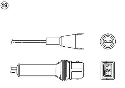 SAGEM 11218 Oksıjen Sonda Sensor  Tempra  - Tıpo 16 34906265E 51906265D 89GB9F472AA 89GB9F472BA E4ZF9F472AA E59F9F472A1A E67F9F472AA DBC6907 121515 161241101601