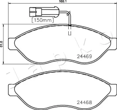 MGA 55117 Diskli Fren Fren Balatası Takımı Citroën Jumper Fiat Ducato 1612433980 425462 6000629141 77366020