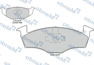 MGA 55208 Fren Balatası Ön Vw Polo 95-10  Fabıa 00>10 (Kablosuz) 6N0698151C