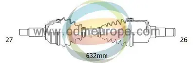 ODM-MULTIPARTS FD 8 8605 Aks Sol Focus I 2.0 16v Rs 2002-2005 Mt A:27 C:632 B:26 