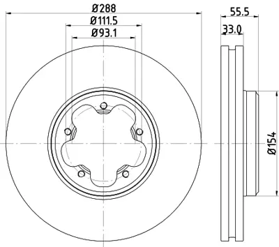 MGA 50415 On Fren Dıskı Aynası Ford Transıt Custom V362-V363 12> Arka Tek Teker Cap (288×33) 2110008 1842994 BK211125GA 1763885 BK211125BD BK211125BC BK211125BB BK211125B1D 2256036 1867728