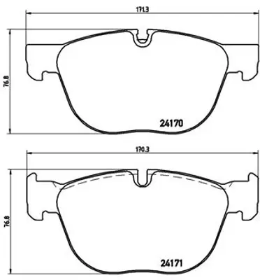 BREMBO P 06 049 Fren Balatası On - Bmw E70 X5 3.0d-3.0si-4.8i(07-13) E71 72 X6 35i-30d-35d 08>f15 13>f85 13>f16 F86 34116877653