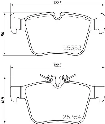 BREMBO P 50 122 Fren Balatası Arka Mercedes C-Class W205 S205 C205 A205 A0084201420