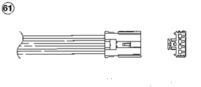 NGK 1795 Oksıjen Sensor (Ota4n E5f1) Volvo S40 1.6 1.8 2.0 99 04 V40 1.6 1.8 2.0 99 04 (343mm) GM 30630130