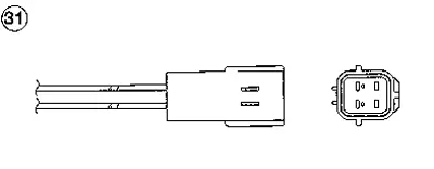 NGK 93736 Oza325-Ee3 Oksijen Sensörü GM JE5018861A