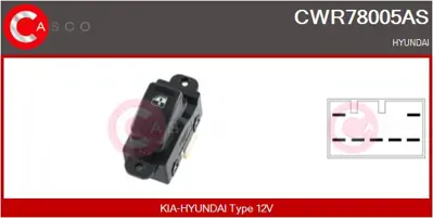 ITHAL HMC 935804F000MP Cam Acma Anahtarı Sağ Teklı H100 Kamyonet 2004-> 935804F000MP