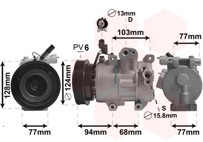 MANDO DC977012F031 Klima Kompresörü 977012F031