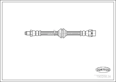 CORTECO 19026636 Fren Hortumu On Bmw E36 E46 Z3 90>2005 34321159717