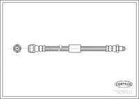 CORTECO 19031052 Fren Hortumu Arka Ml-Class W163 98>05 A1634200748