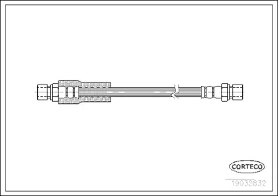 CORTECO 19032832 Fren Hortumu On G-Class W460 82>92 W461 93>00 A4604205048