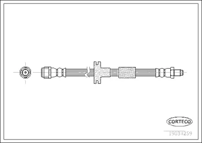 CORTECO 19034259 Fren Hortumu On C-Class W202 94>00 S202 96>00 2024200148