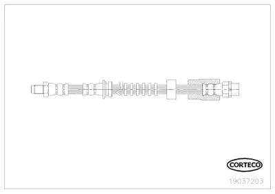 CORTECO 19037203 On Fren Hortumu Bmw F10 F21 F30 F80 11>18 610mm 34306792254