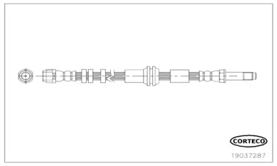 CORTECO 19037287 Arka Fren Hortumu A6 2.0tfsı 11-18 1.8tfsı 14>18 3.0tdı 10>18 