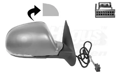 ART M035.5059 Dıs Dıkız Aynası Elektrıklı Isıtmalı Astarlı Sınyallı Alt Aydınlatmalı Sağ Octavıa 08>12 1Z1857508M 1Z1857508N 1Z0857522 3T0857538 3T0857538GRU 4F0857536AE 3T0949102 1ZD857508D