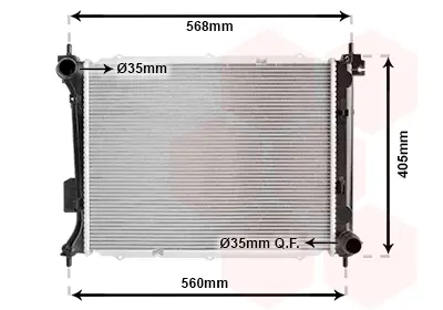 KALE 358930 Motor Su Radyator I20 1,4 Dızel 2008 2015 Manuel 253101J200 253104P200 54M41 67549