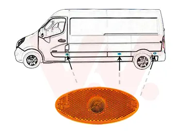 CM 11235 Çamurluk Sınyalı Master Iıı 10> Movano B 10> Nıssan Nv400 2618000Q0A 4419475 93197564 261B00001R 2618000Q0F 7485120623