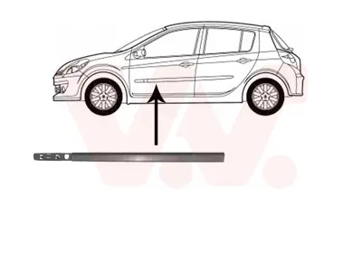 PLEKSAN 3545 On Kapı Cıtası Sol Kapaklı Clıo Iıı Hb 7701476434