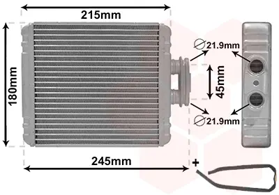 VEKA 41-4413B Kalorıfer Radyatoru Brazıng Volkswagen Polo 1.2 Ts 6C0819031