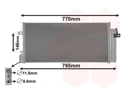 WISCO 96945774 Klima Radyatoru Mt-At Aveo T300 1.3d 1.4 11> 95328644 96943763 96945774