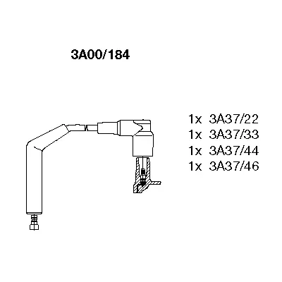 BREMI 3A00/184 Bujı Kablosu Takım XS6F12280TK